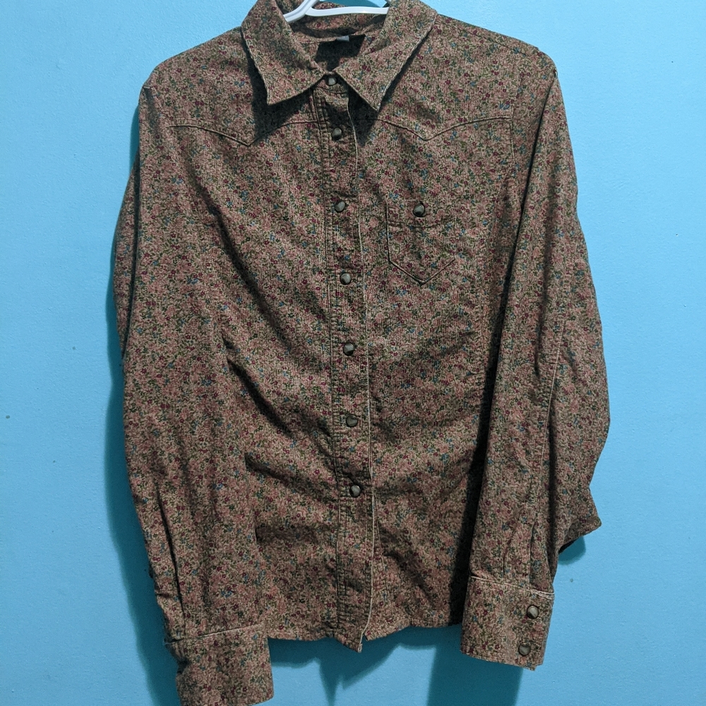 Jacob  floral corduroy top